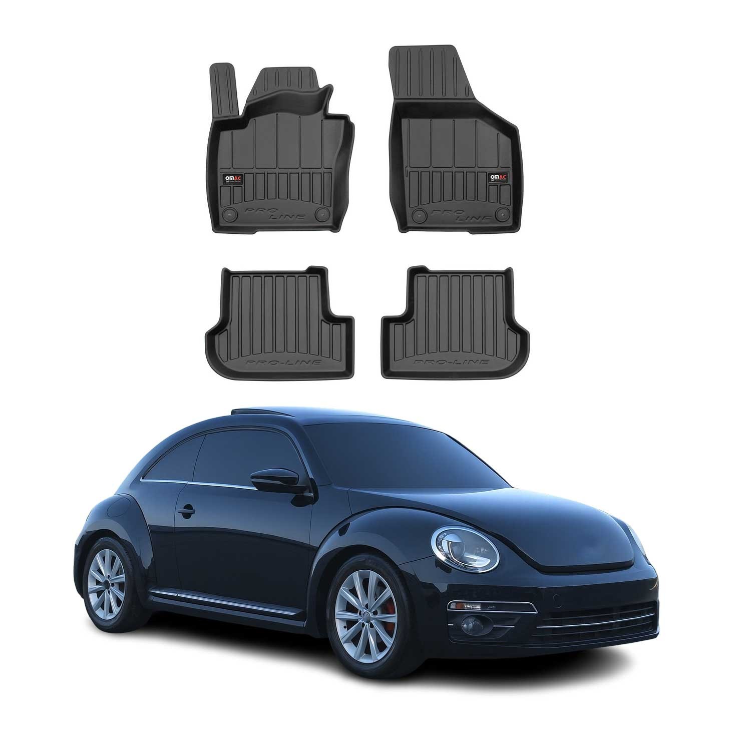 Tapis de sol VW Beetle en caoutchouc TPE pour sorties nature et ville