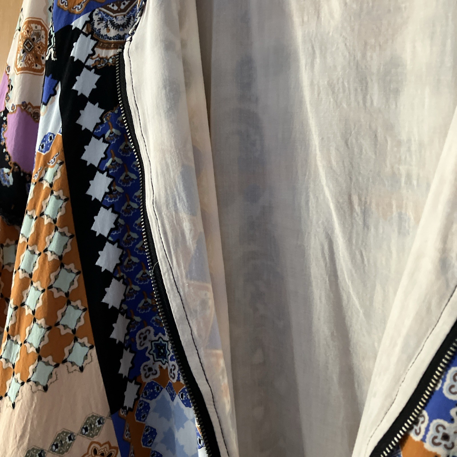 Democracy Patchwork BOHO Jacket Women's Sz 2XL 3/… - image 18