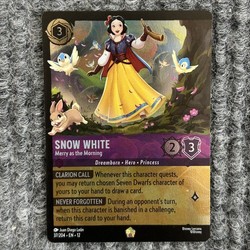 Snow White - Merry as the Morning (Cold Foil) 37/204 Wilds Unknown