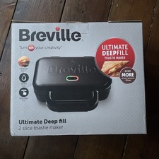 Image of Breville Ultimate Deep Fill Toastie Maker 2 Slice Sandwich Toaster Removable Non
