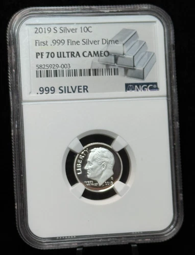 NGC PF70 Ultra Cameo 2019-S Roosevelt Dime 10C 999 Silver Coin-003
