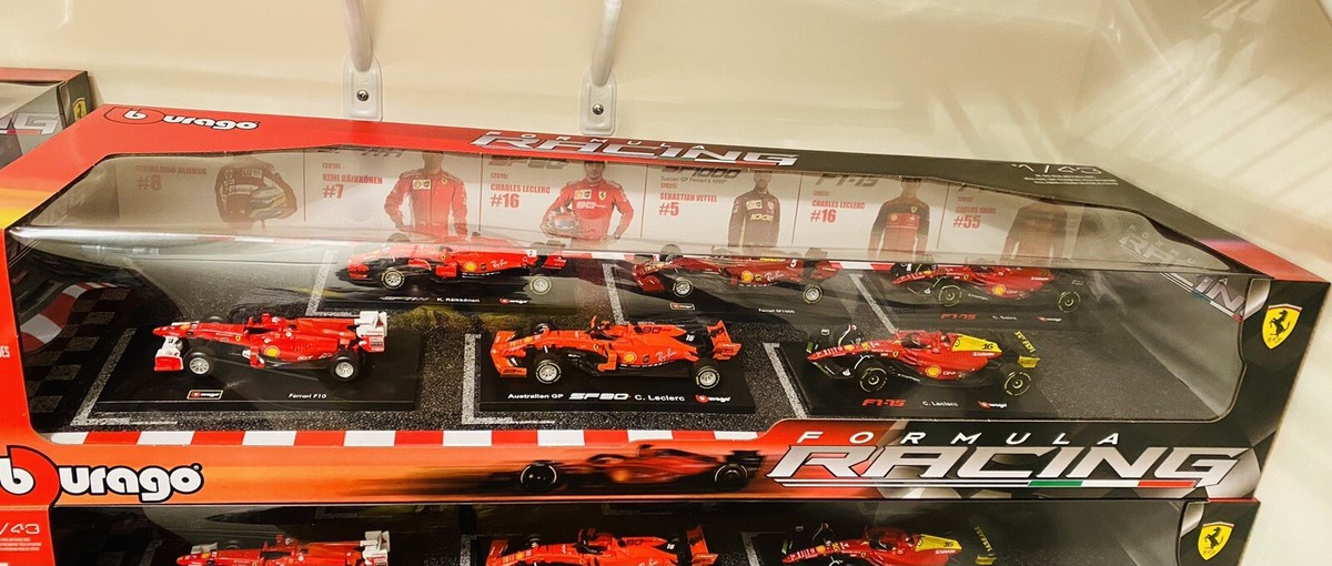 Burago Formula Racing 1/43 ミニカーセット 6台 Amazon.com: Bburago Ferrari Racing Formula 1 F1 1:43 Scale
