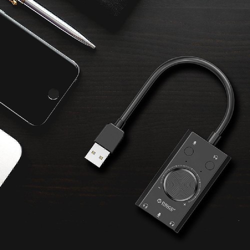 Universal External USB Driver-Free Sound Card With LED Indicator For Speaker - Afbeelding 9 van 12