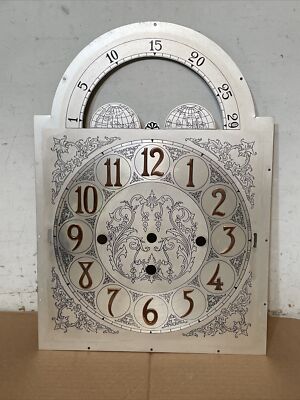 Antique Herschede Tube Grandfather Hall Clock Dial Part