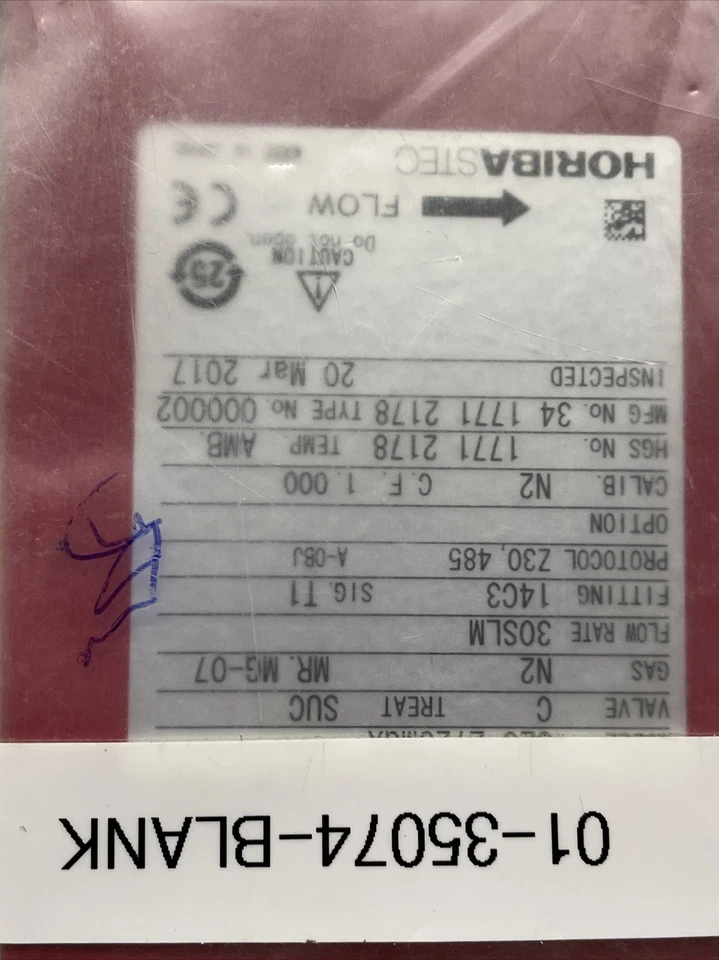 Horiba STEC SEC-Z723MGX Z700 Digital Mass Flow Module New - Image 4 of 4