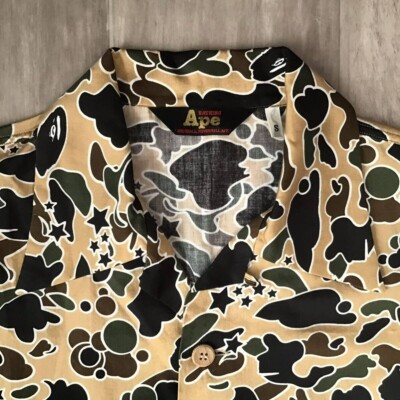 Vintage BAPE Aloha shirt sta camo a bathing ape NIGO Size S | eBay