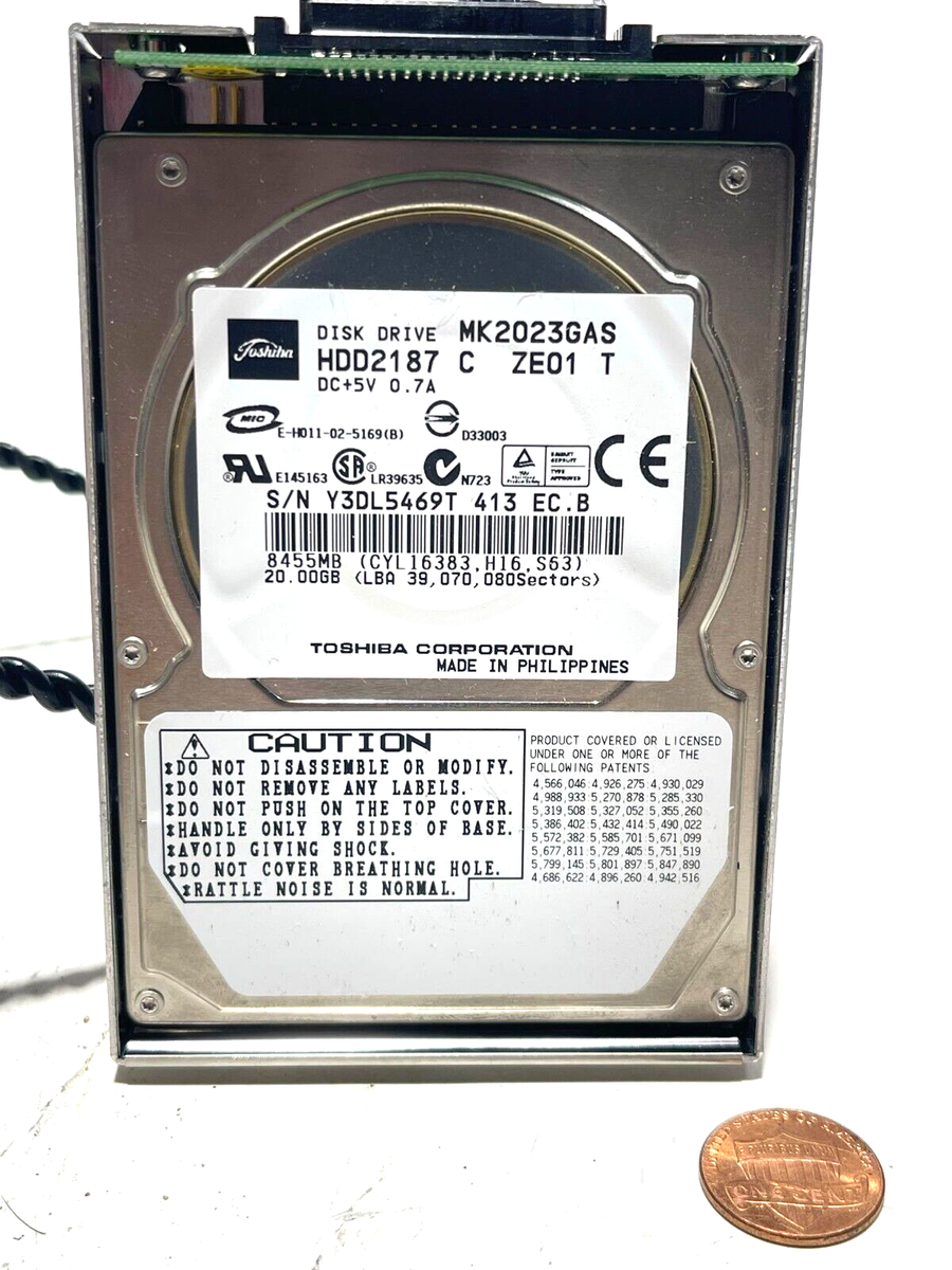 Toshiba Disk Drive MK2023GAS (HDD2187) 20GB 8455MB | eBay