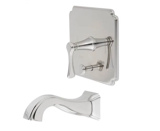 NUEVO.PORT LATÓN -Kiara Juego de molduras de bañera y ducha de presión equilibrada - Cromo (3-2532BP) Foto 2 de 3