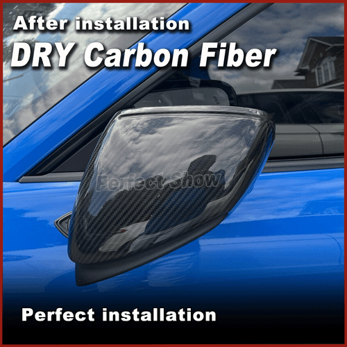 Tapas de espejo retrovisor exterior para Porsche Taycan 9J1 992 Turbo S Dry Carbon - Imagen 5 de 13