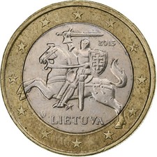 #1250717 Lithuania, Euro, 2015, VZ+, Bi-Metallic, KM:211