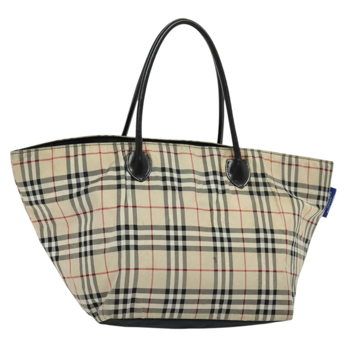 BURBERRY　BLUELABEL ブラウン チェック柄 トートバッグ 希少✨【バーバリーブルーレーベル】3wayノバチェックトート