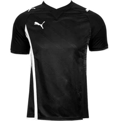 Puma King Herren Sport T-Shirt Laufshirt Logo Training Trikot schwarz/weiß S-3XL
