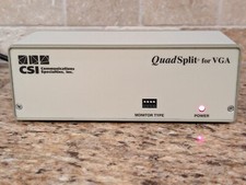 Communication Specialties VGA Quad Split, VGA DA NEW, Made in USA