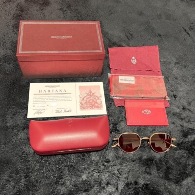 JACQUES MARIE MAGE Hartana Gold 48 21 Beta Titanium Sonnenbrille Limited mit ...
