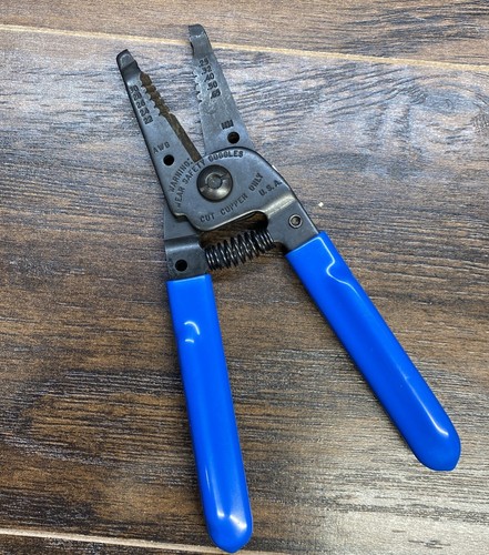 NOS Imperial USA Made 2010 Tool IE-130 Blue Wire Stripper Professional 22-30 AWG - Picture 4 of 5