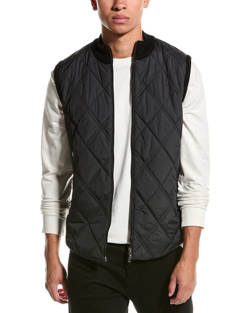 Мужской стеганый жилет из полушерстяной ткани Raffi спереди