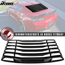 Fits 16-24 Chevrolet Camaro Rear Window Louver Sun Shade Cover Vent Gloss Black Fits 16-24 Chevrolet Camaro Rear Window Louver Sun Shade Cover Vent Gloss Black