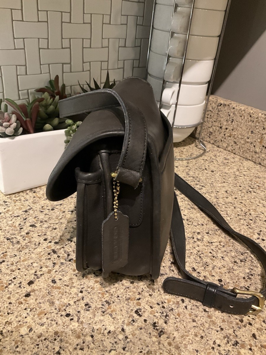 Coach Vintage Prairie Bag Glovetanned Cowhide Leather 9954 Black