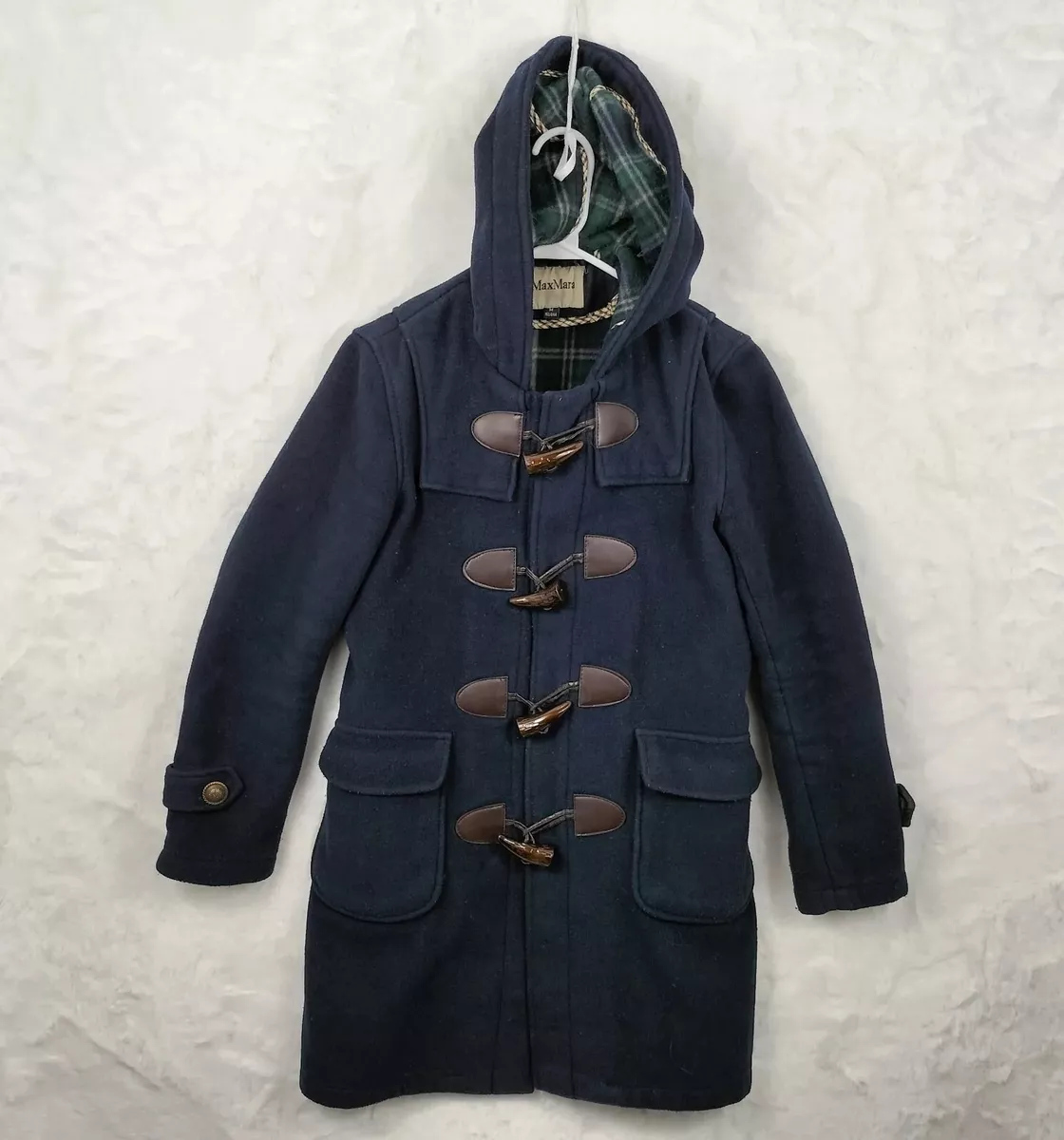 Max mara navy wool coat cheap