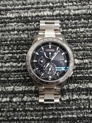 Citizen H820-T020135 Titanium Day Date Eco Drive Solar Mens Watch