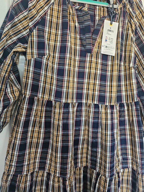 Joules Blair Check Dress Size 14 BNWT eBay