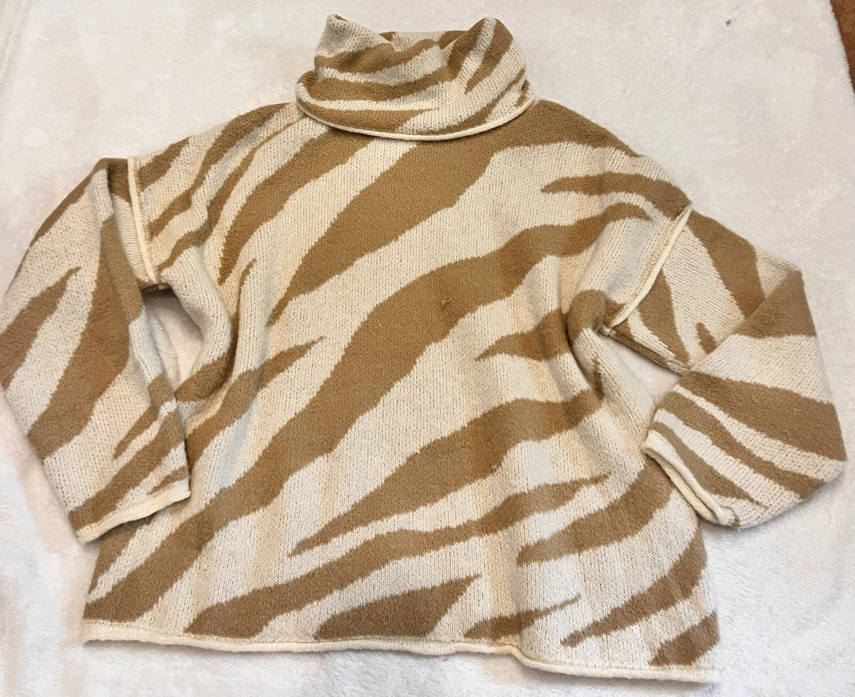 Zebra stripe best sale sweater