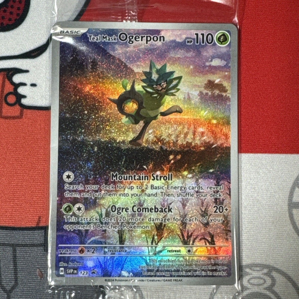 Teal Mask Ogerpon 123 Pokemon TCG: Twilight Masquerade Black Star