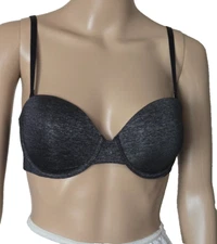 Victoria's Secret Multiway Bra Underwire lined dark gray size 34C