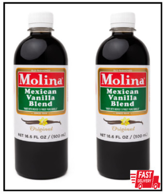 Molina Mexican Natural Vanilla Blend with Pure Vanilla Extract, 33.86 Fl Oz. (2