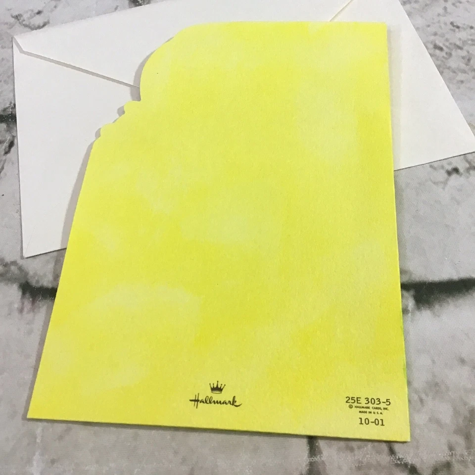 Tarjeta de felicitación vintage Hallmark I Love You Happy Easter fondos de campana púrpura Foto 4 de 4