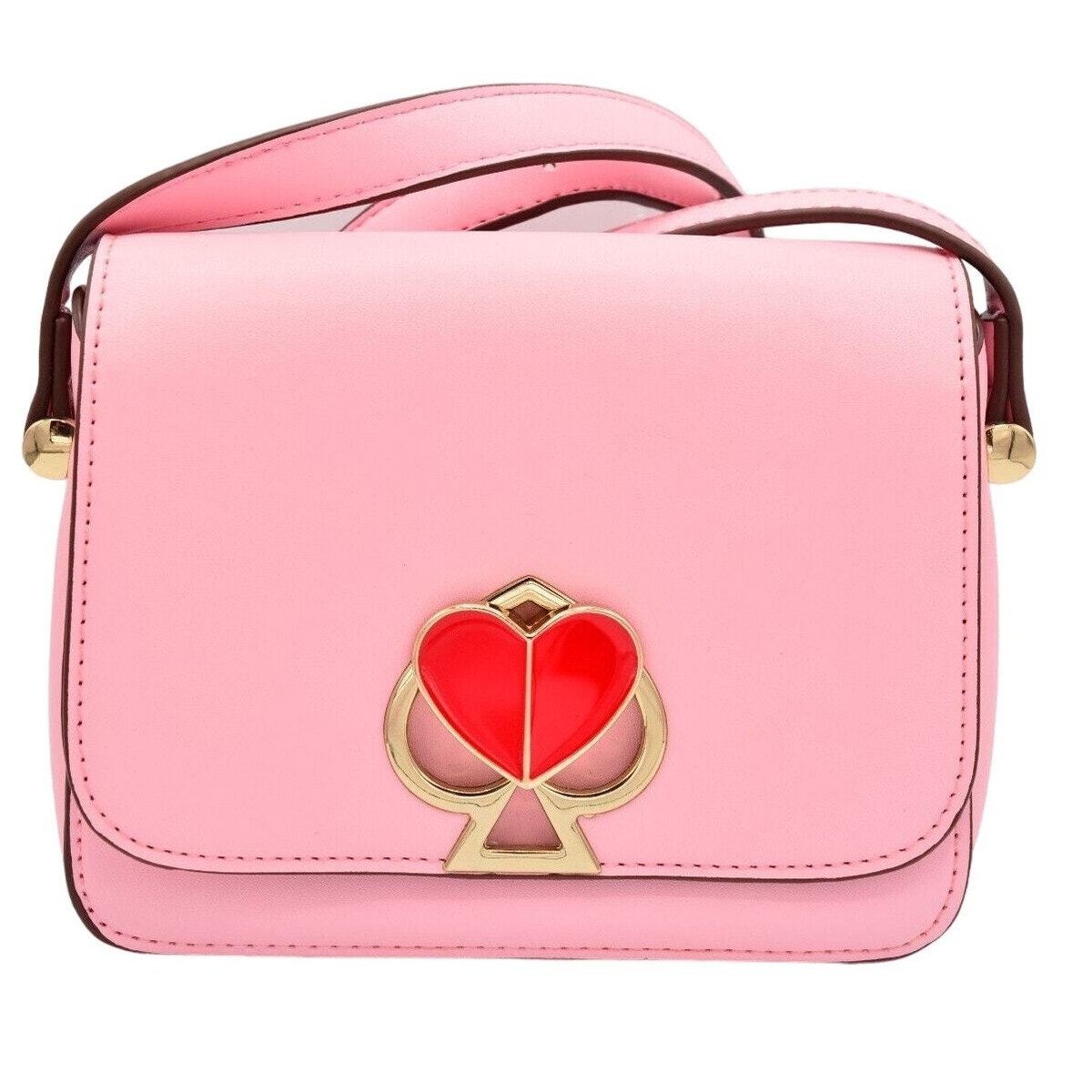 ★NlCK&NLCOLE★ NICOLE SHOULDER KNOT BAG_PINK Kate Spade NY Nicola Twistlock Small Flap Shoulder Bag