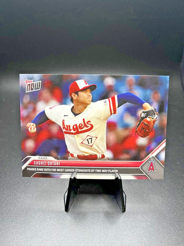 2023 MLB Topps Now #262 SHOHEI OHTANI Most Ks 2-Way Player Angels *IN HAND