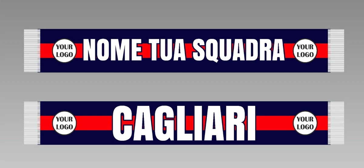 Écharpe Supporters Cagliari Calcio - Modèle Vintage Collection - Bufanda Scarf