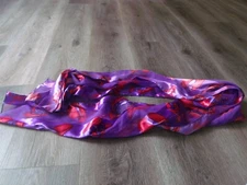 COLLECTIBLE RED HAT SOCIETY RED PURPLE SCARF 60 INCH LONG