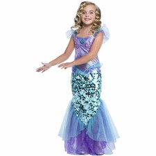 Girl Mermaid Medium Halloween Dress Up / Role Play Costume SIZE M 8/10 --N5--