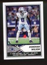 2024 Panini NFL Sticker DONOVAN WILSON Tough to find Cowboys #310