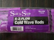 Soft 'N Style E-Z-FLOW Lilac Cold Wave Rods 356-LCSH 1 Dozen NEW SEALED