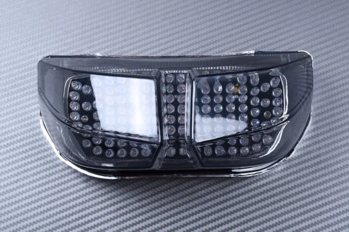 Feu Stop LED Plug&PLAY Fumé Noir+Clignotants Pour YAMAHA FZ1N FZ-1 RN16 2006-14 - Photo 1/4