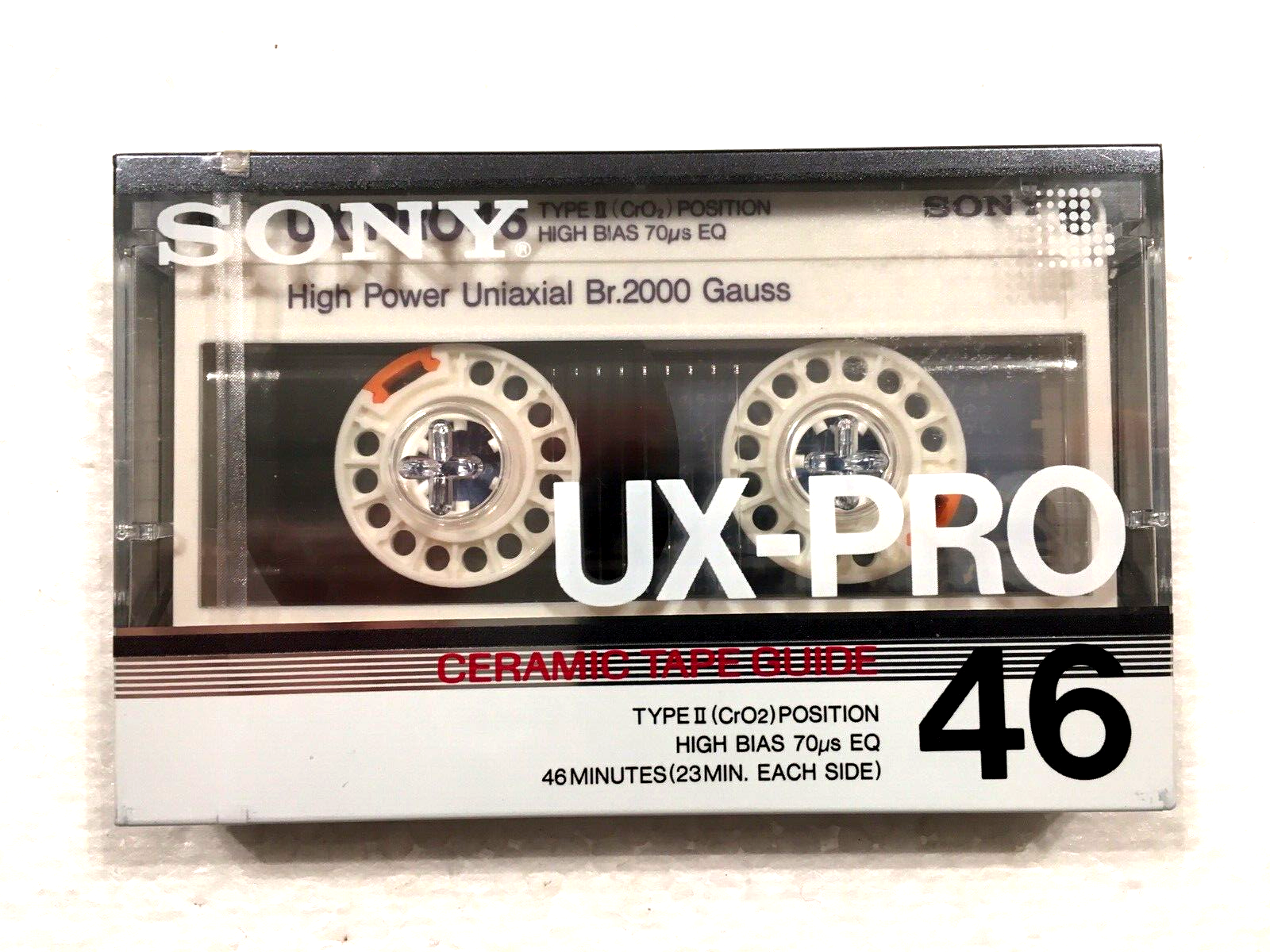 SONY UX-Pro 46 audio cassette blank tape sealed Made in Japan Type II