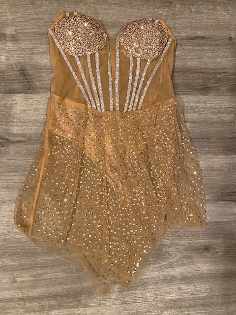 nude fashion dress Barely There Lace Dress Nude main image 1