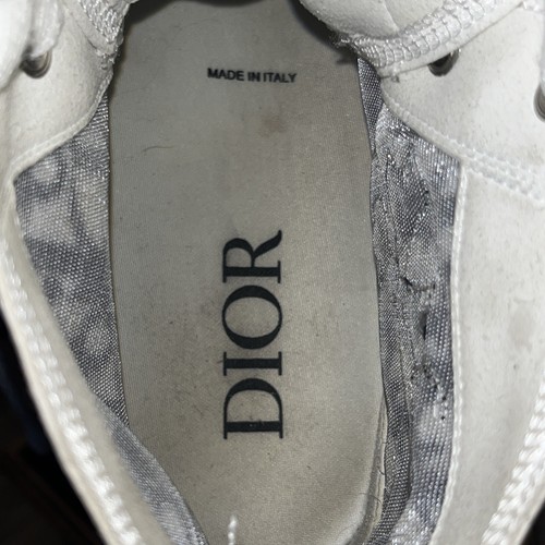b23 hightop Christian Dior Oblique Shawn Bee Embroidery Patch sz 44 IT 13 US - Picture 5 of 12