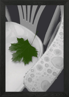 Schwebendes Blatt gerahmtes Wandbild Poster Leinwanddruck Bild