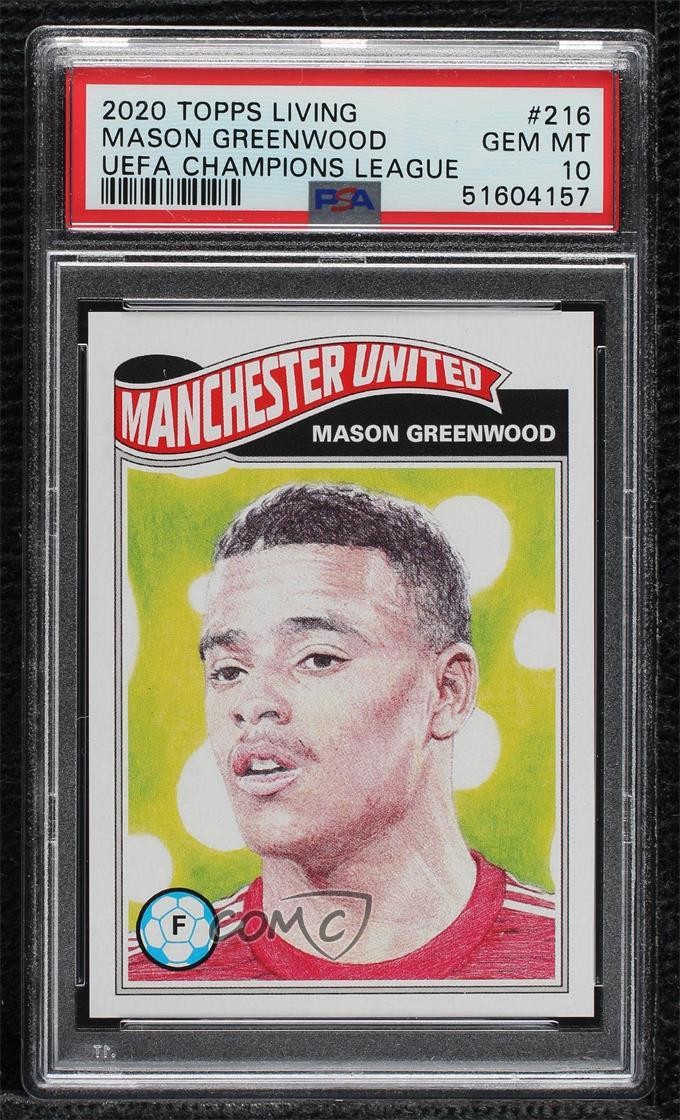 2020 Topps TOPPS LIVING UEFA CHAMPIONS LEAGUE #216 Mason Greenwood front