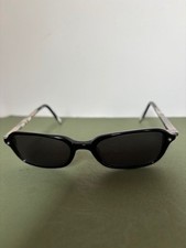 Brighton Sunglasses Blue Moon Handmade Frames Metal Floral Etch - Black