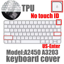 Ultra Thin TPU Keyboard Protector Cover Skin for Magic Keyboard with Touch ID A2