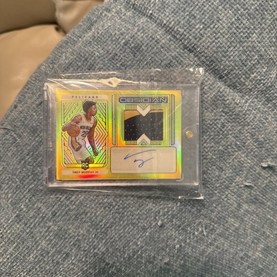 2021-22 Obsidian #212 Trey Murphy III Yellow Flood RPA /10 Patch Auto Rookie 