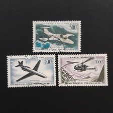 1957 - Poste Aérienne N°35 à 37 OBL - LA843