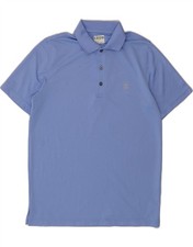 IZOD Mens Polo Shirt Small Blue Polyester DK34