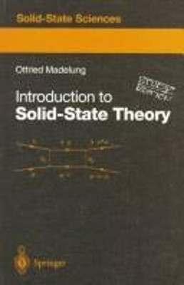 Introduction to Solid-State Theory Hardcover Otfried Madelung