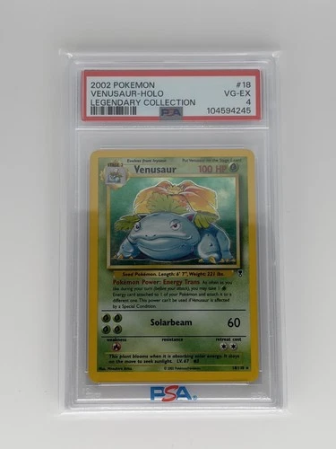 2002 POKEMON LEGENDARY COLLECTION #18 VENUSAUR-HOLO PSA 4